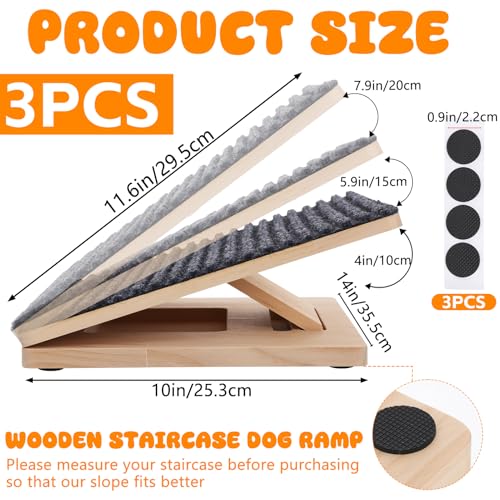 Adjustable Dog Ramp for Stairs (3 PACK)