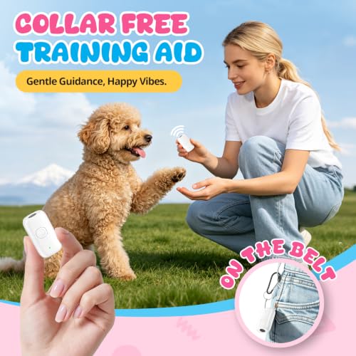 Ultrasonic Bark Deterrent Device for Small Dogs (White)