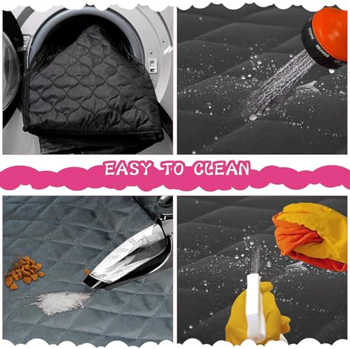 2PCS Car Door Protector for Dogs Pet Car Cover (Cream)