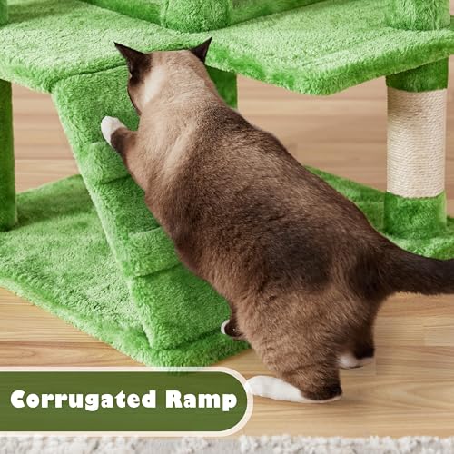 54in Cat Tree Tower (Green / 54in)