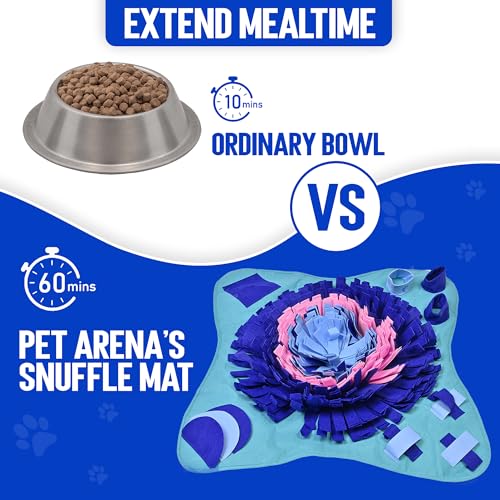 Large Sniffing Mat 25 x 25 Inch Interactive Feeding Toy (Large Multicolour)