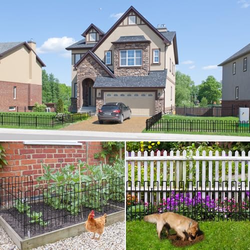 10 Panels No Dig Animal Barrier Fence (10 Panels, 13in(H) x 14ft(L))