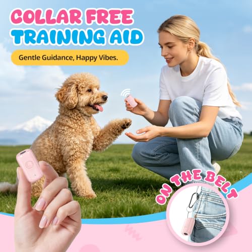 Ultrasonic Bark Deterrent Device for Small Dogs (Pink)