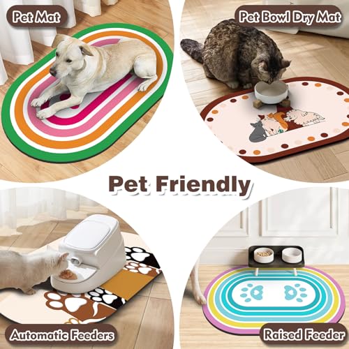 Pet Feeding Mat (20''x12'' / Brown)