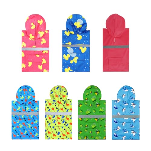 Large Dog Raincoat (Large / Blue Shark)