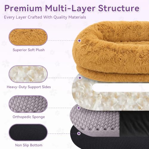 Human Dog Bed (Pumpkin Orange)