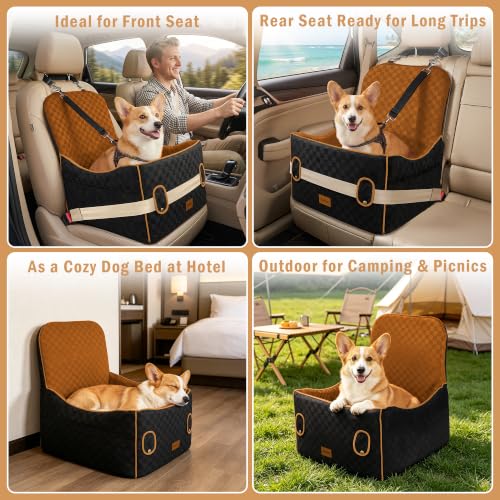 Puppy Car Seat (Brown / Medium)