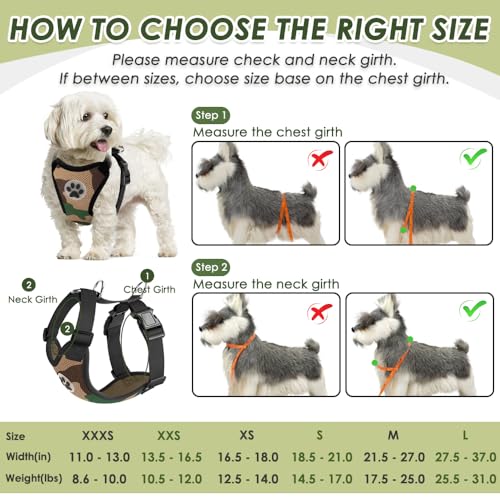 Dog Seat Belt and Harness for Car (Camo / Medium)