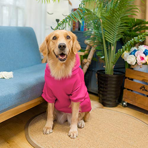 Basic Dog Hoodie (Deep Pink / XX-Large)