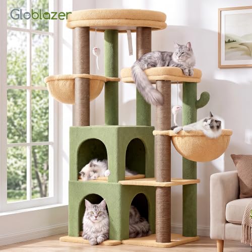 Cactus Cat Tree Tower for Indoor Cats Large Adult (Cactus / XXL)
