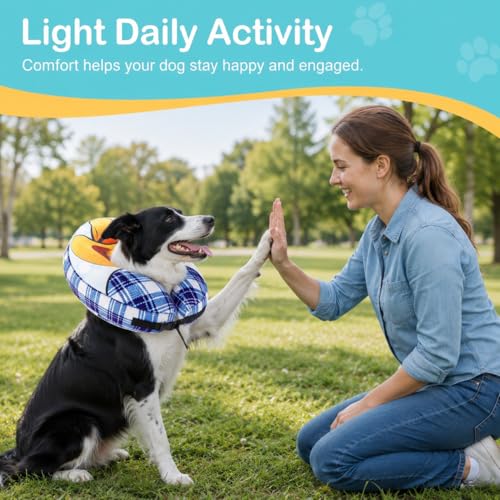 Inflatable Cowboy Dog Cone Collar (S(Neck 6.3"-9.5"))