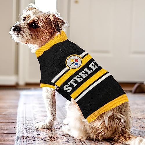NFL Pittsburgh Steelers Dog Sweater (Small / Pittsburgh Steelers)