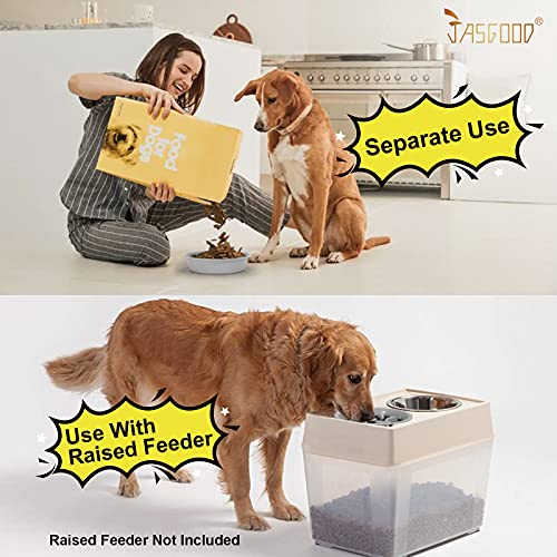 Dog Slow Feeder (2 Cups-Fit Opening 7.5"-8"Feeder / A-Light Grey)