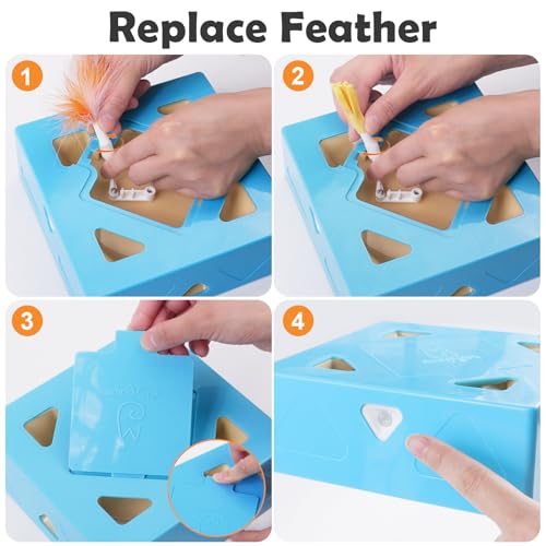 Interactive Cat Toy (Blue Normal / Large)