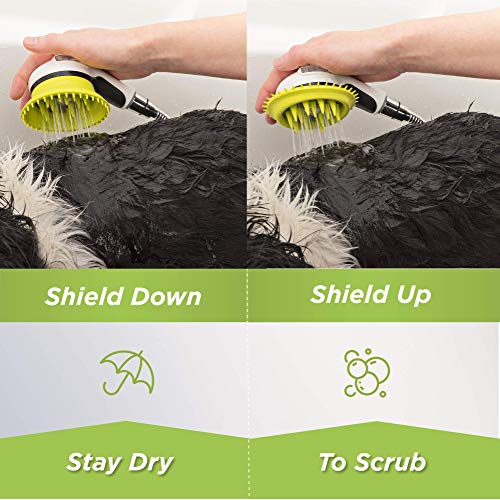 Dog Washing Hose Attachment for Shower and Garden Hose (Shower Kit & Garden Hose (Steady Pressure))