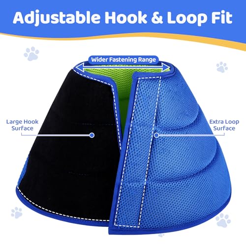 Soft Dog Cone Collar (Blue / XXS)