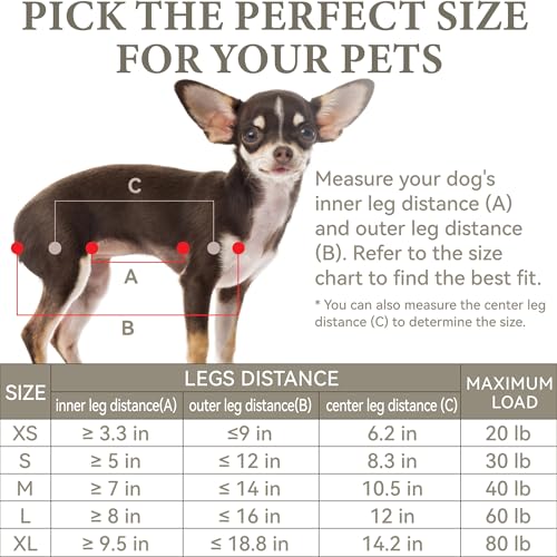 Dog Grooming Hammock (L ( Legs Distance : 8-16" / Max W:60lb ))