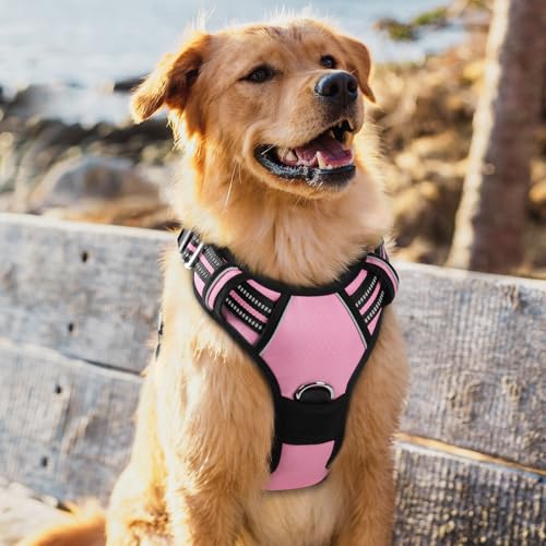 Dog Harness for Large (Light Pink / X-Large)
