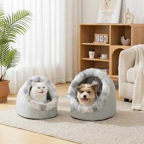 Cat Bed Cave for Indoor Cats (Medium)