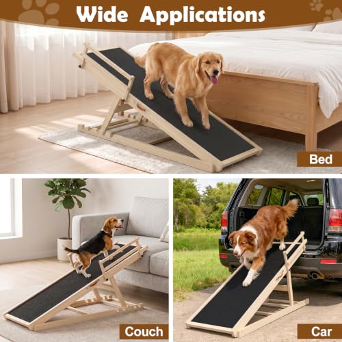Dog Ramp for Couch (55.11"L*20.21"W*19.68"~27.55"H)
