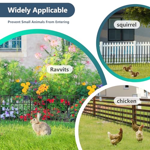 25 Pack Animal Barrier Fences (25 Panels, 17in (H) X 27ft (L))