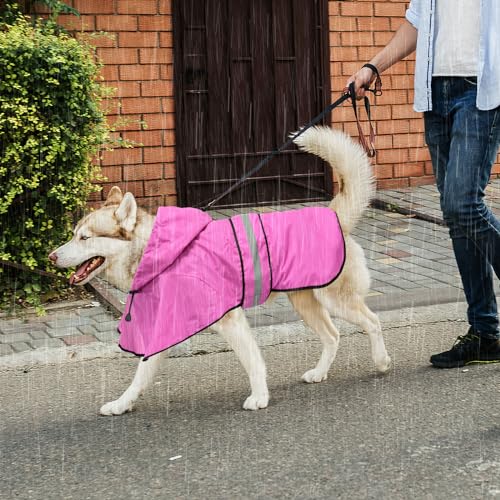 Waterproof Dog Raincoats (Small / Pink)
