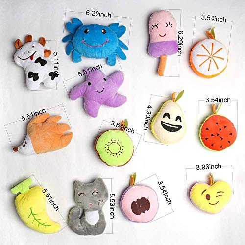 Pack of 26 Soft Small Medium Dog Squeaky Toys