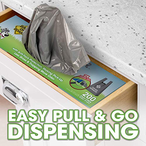 Dog Poop Bags with Easy Tie Handles (200 Count (Pack of 1))