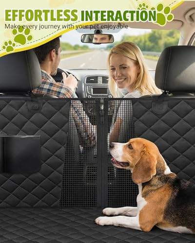 Dog Car Seat Cover (Black / XL- (60*64 ))