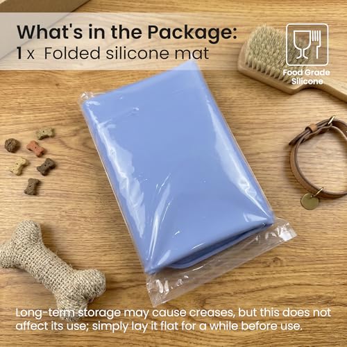 Silicone Pet Feeding Mat (blue / 26*18)