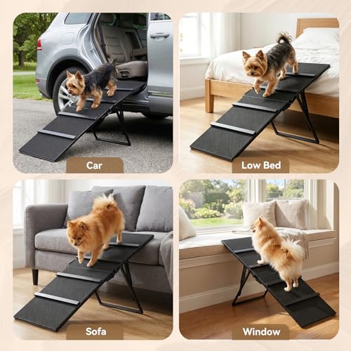 Metal Dog Ramp for Couch (Black)