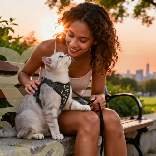 Cat Harness and Leash Set (Xxs / Lunar Prowl)