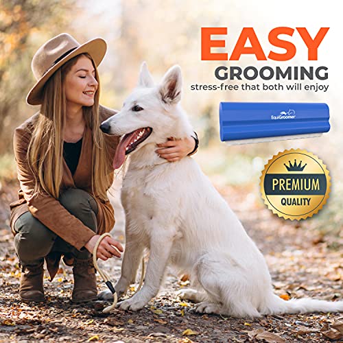 5 Inch Undercoat Deshedding Brush for Dogs & Cats (5 Inch / Blue)