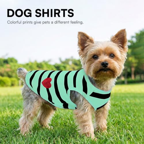 Dog Shirts for Small Dogs (Turquoise-Vest / Small)