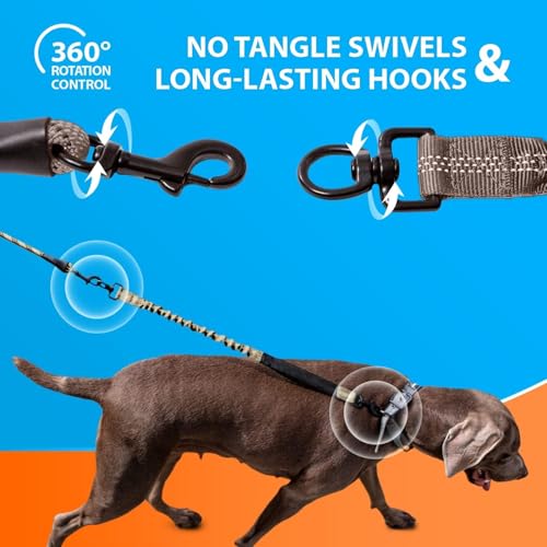 Heavy Duty Bungee Rope Leash (Green Range)