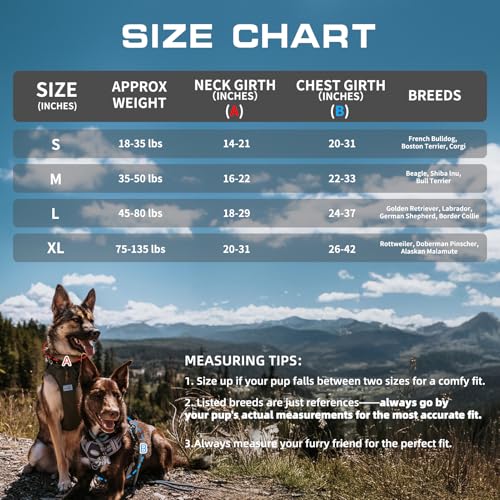 Dog Harness for Small Medium Dogs (Tribal Patterns-Grey / S(Neck:14-21",Chest:20-31"),18-35 lbs)