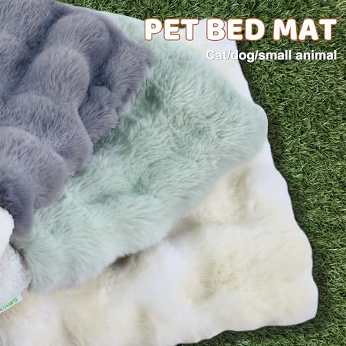 3 in 1 Semi Enclosed Self Warming Burrow Cat Bed Sleeping Cave (Style- Green)