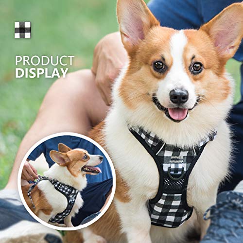 Plaid Dog Harness Large (Large / Grid)