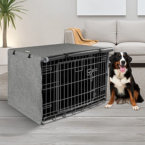 Dog Crate Cover (Grey / 48 Inch)