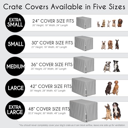 42in. Medium Large Dog Crate Cover (Blue Celestial / 42.0"L x 28.5"W x 30.0"H)