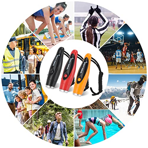 3 Pack Electronic Whistles (3 Color)