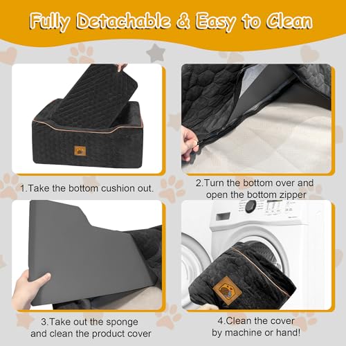 Dog Car Seat for Medium (Black / Large)