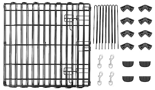 Foldable Octagonal Metal Exercise Pen for Dogs (Single Door)