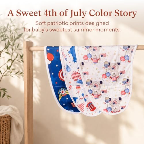 Adjustable Swaddle Wrap for Newborn (Playful Patriotic / Small)