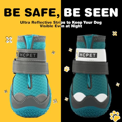 Dog Shoes for Dogs (Blue / Width 1.77 in)