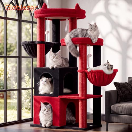 Gothic Cat Tree Tower for Indoor Cats Large Adult (Gothic / XXL)