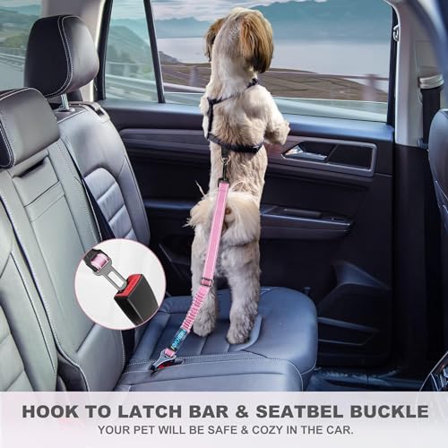Dog Seat Belt 3 (Pink)