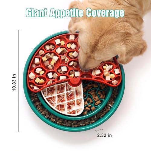 3 Level Slow Feeder Dog Bowl