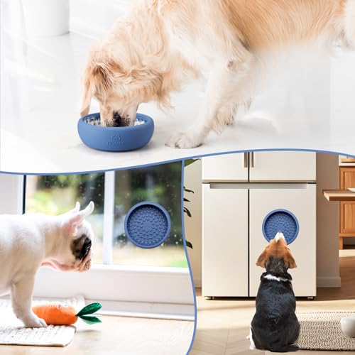 Dog Lick Bowl (Large / Dark blue)