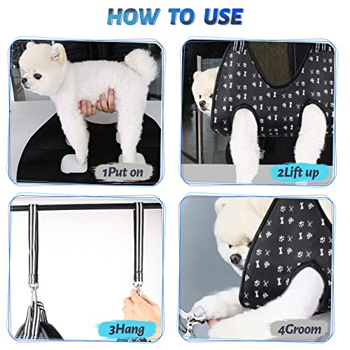 Pet Dog Grooming Hammock Harness for Grooming (XL for X-Large Dogs 80LB)